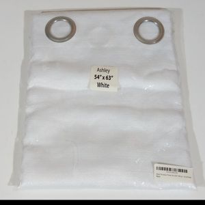 White Textured curtains (4 panels)